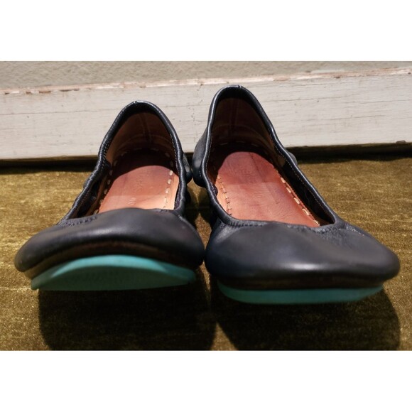 Tieks Size 10 Leather Ballet Flats Midnight Blue Foldable Discontinued Color - Picture 7 of 11